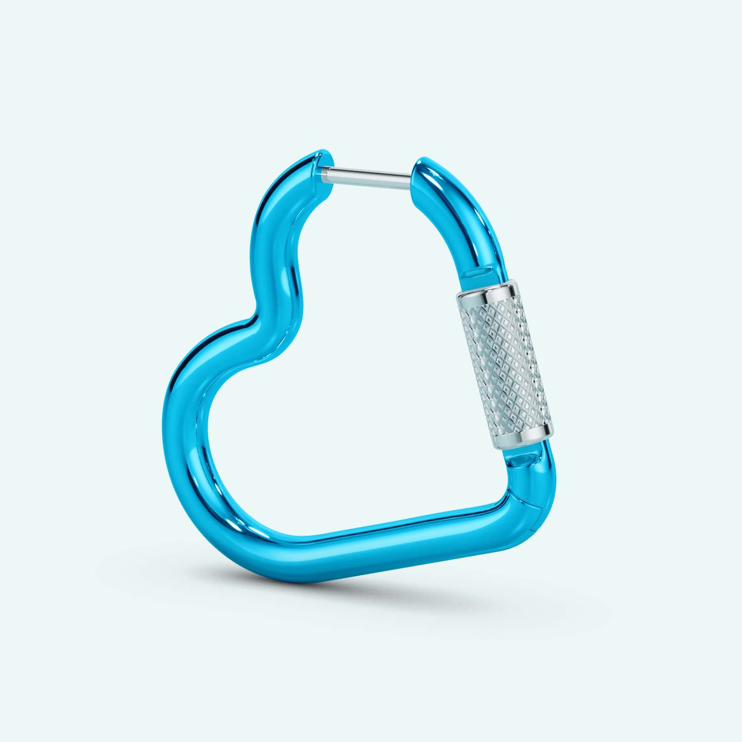 Mini Heart Carabiner Earring