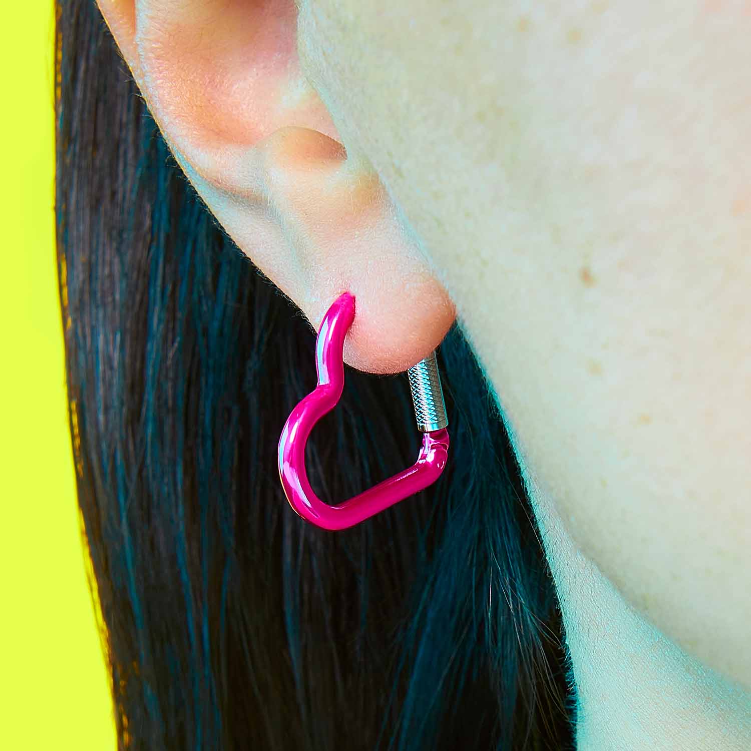 Mini Heart Carabiner Earring