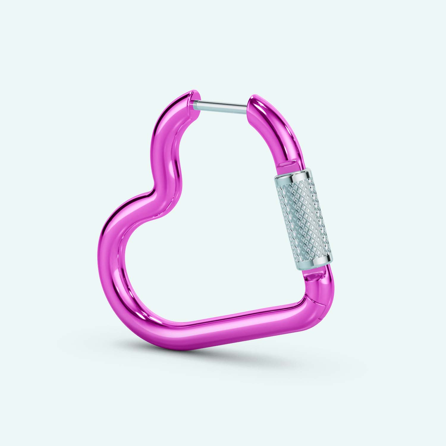 Mini Heart Carabiner Earring