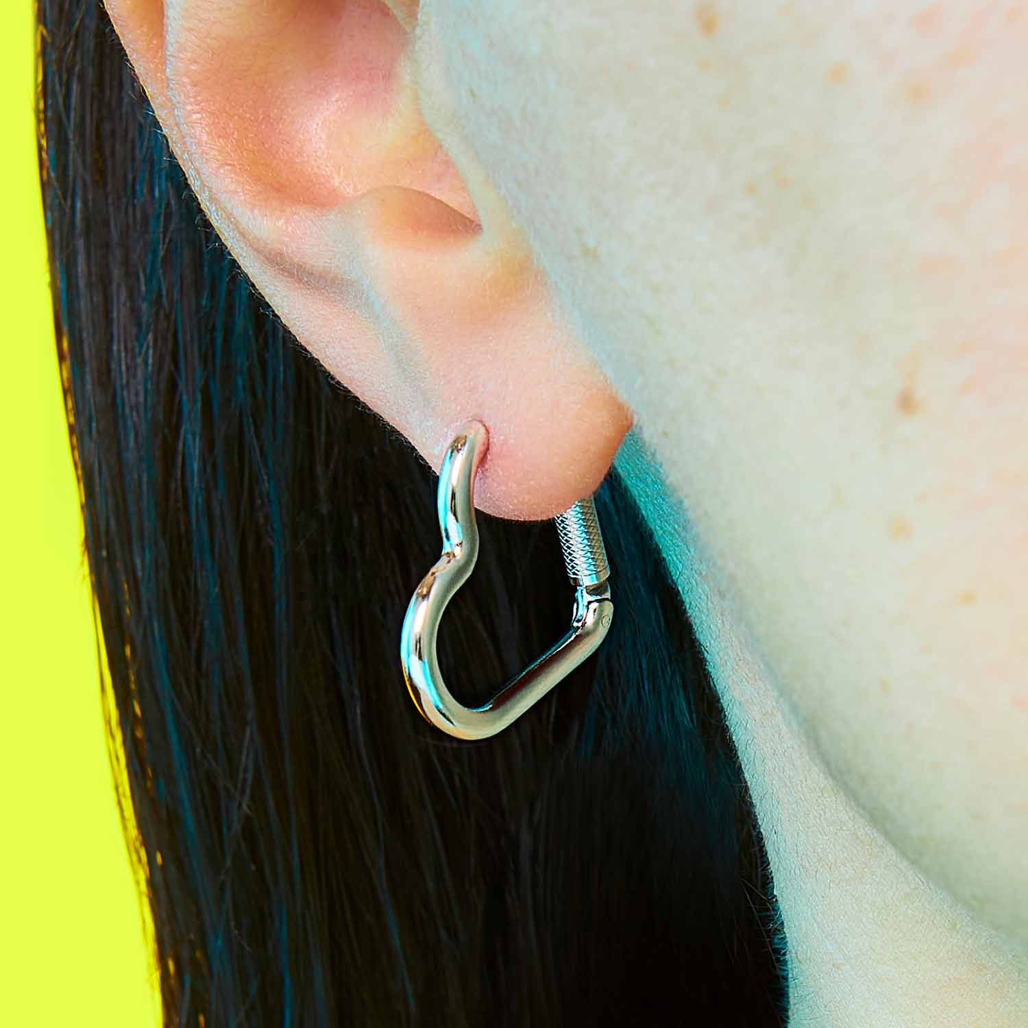Mini Heart Carabiner Earring