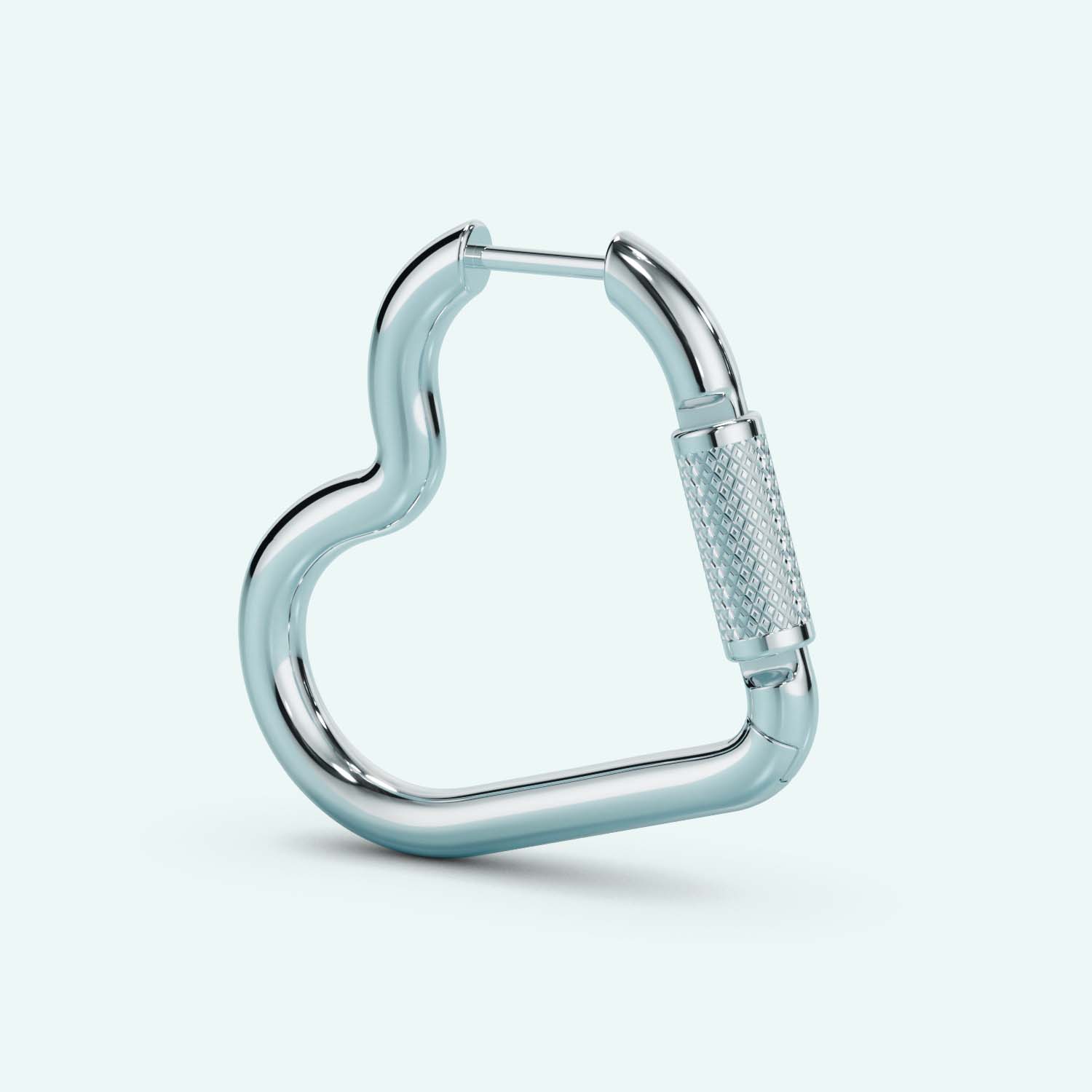 Mini Heart Carabiner Earring