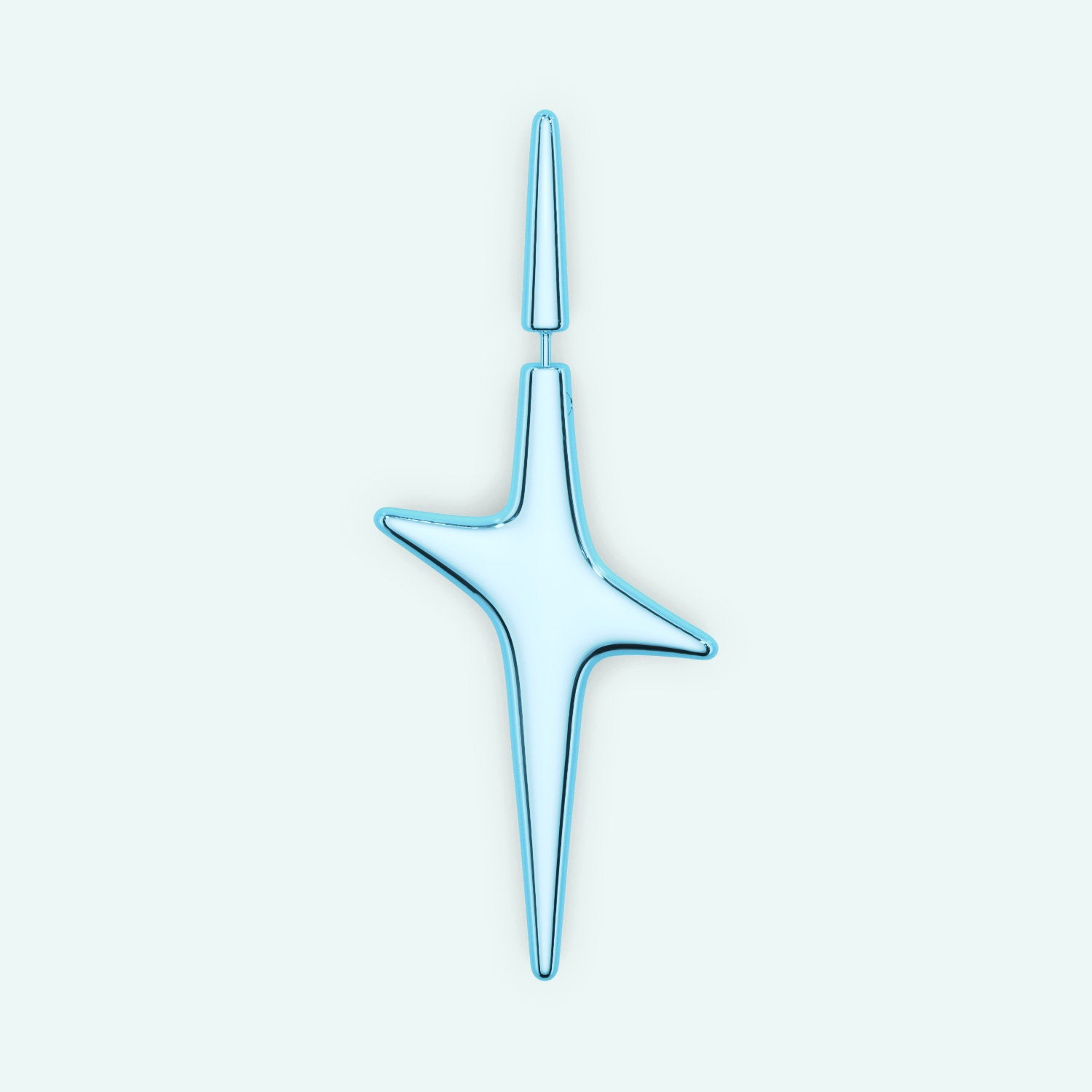 Pierced Star Earring