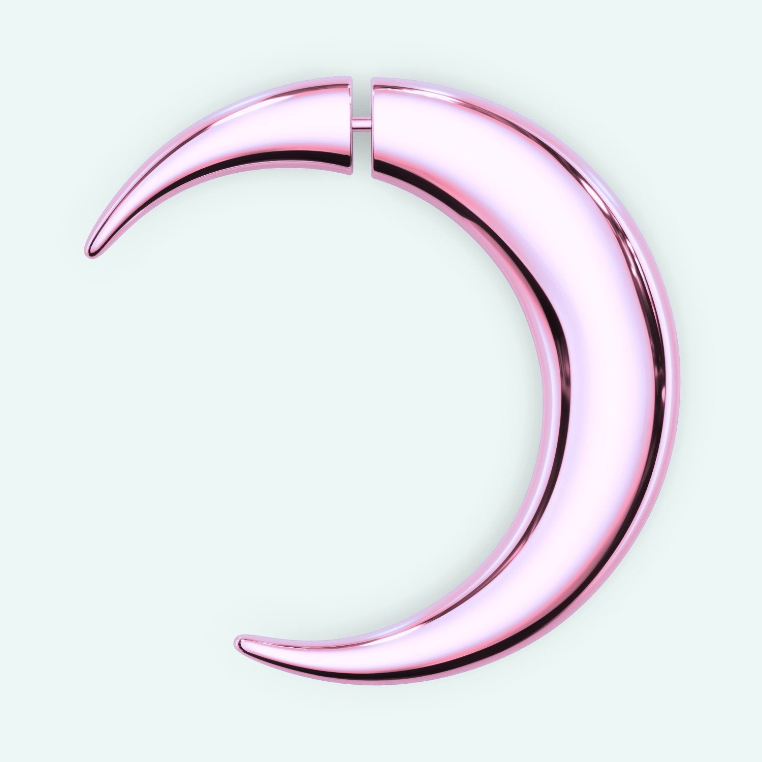 Pierced Moon Earring