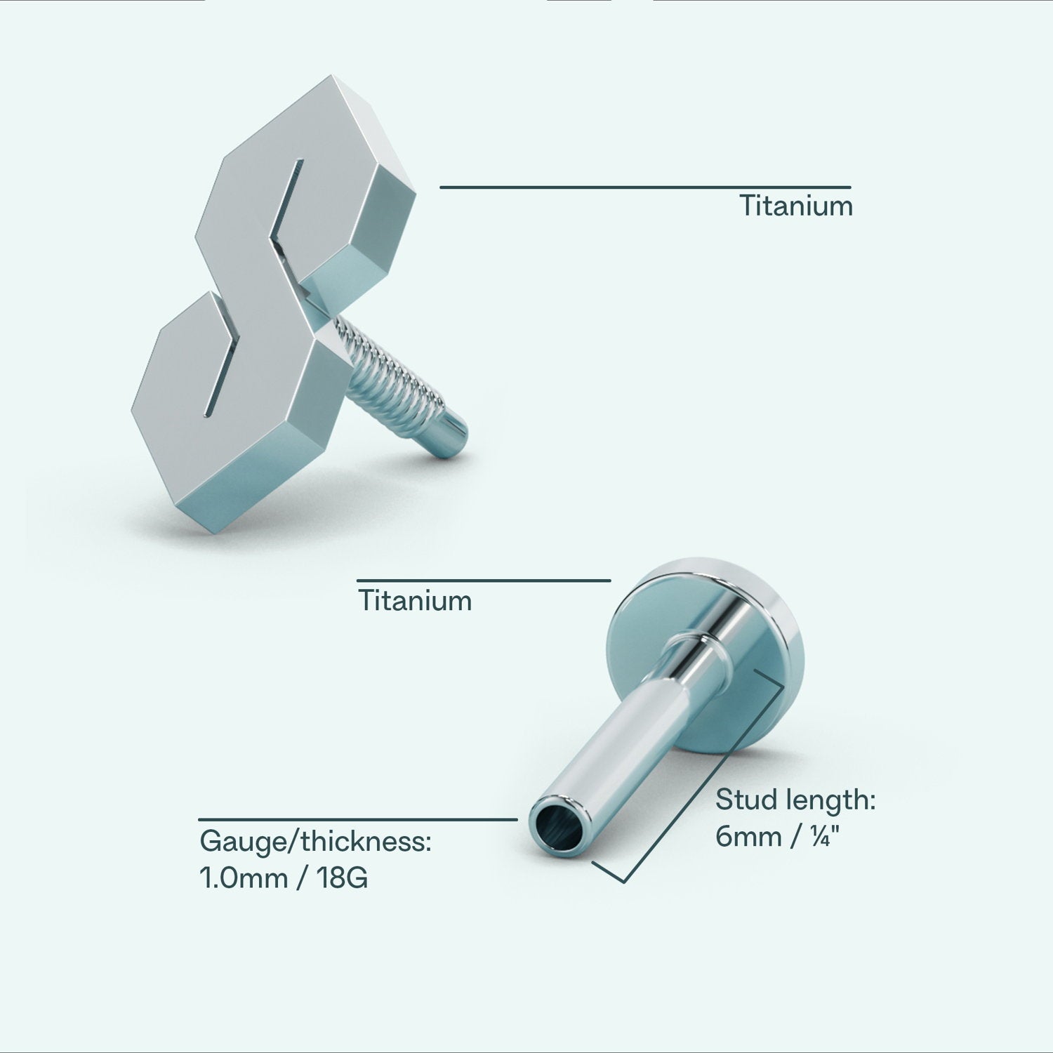 S-Thing Flat Back Earring