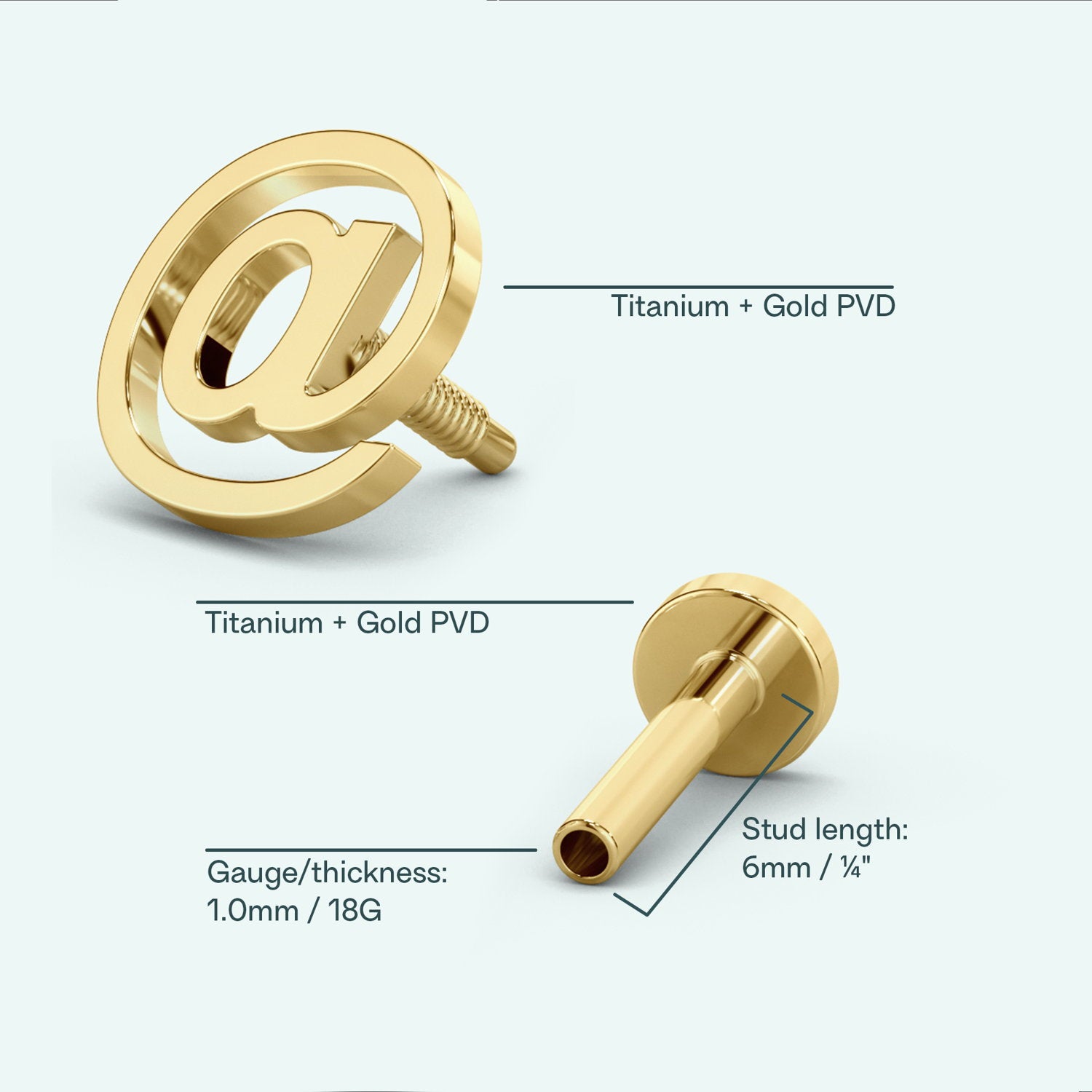 @ Flat Back Earring