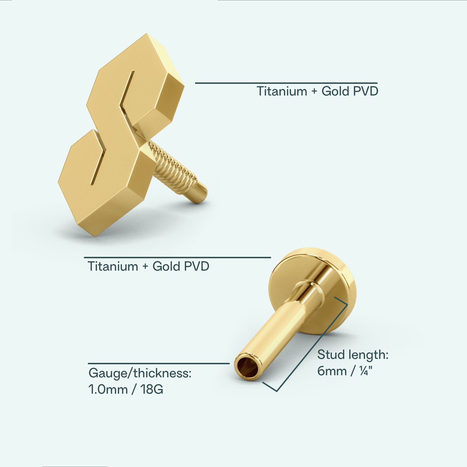 S-Thing Flat Back Earring