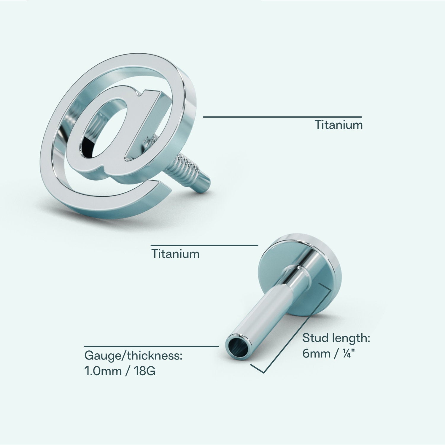 @ Flat Back Earring