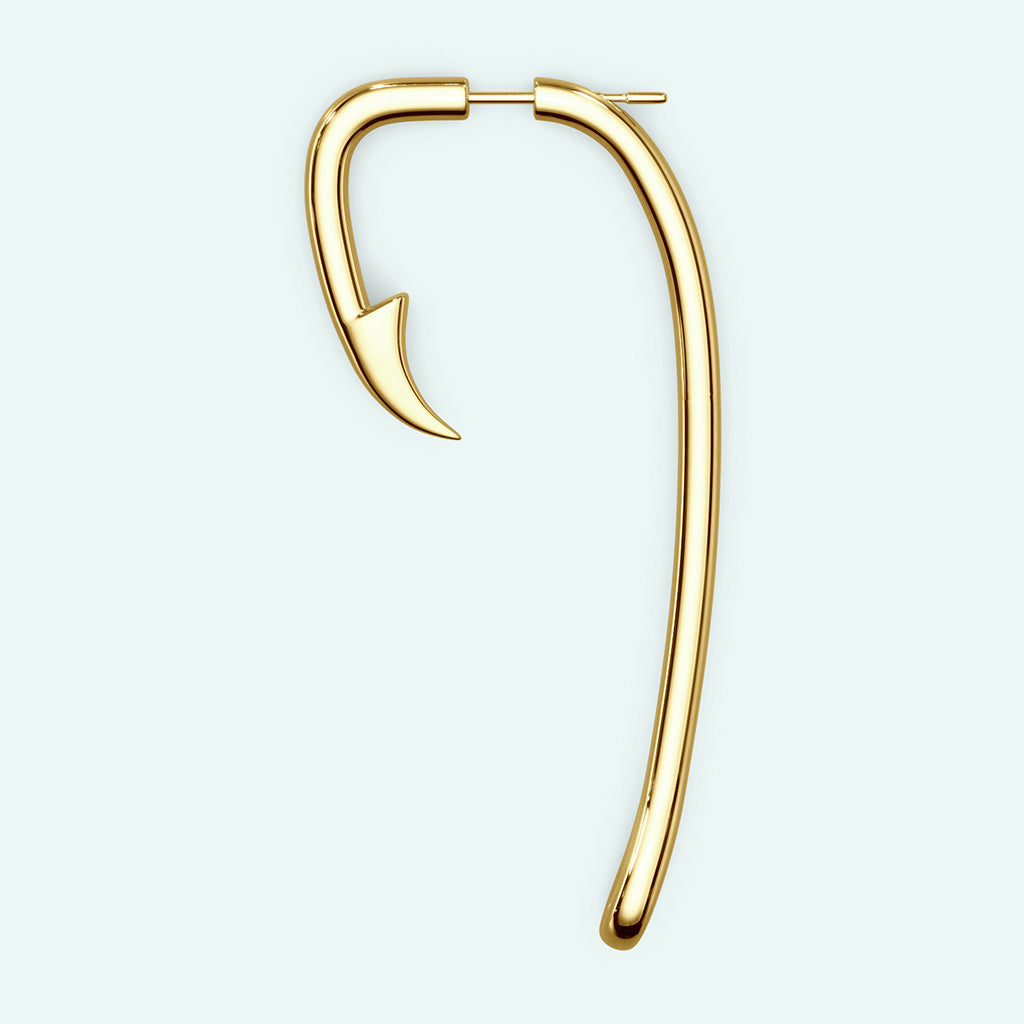 Fish Hook Earring STUDIOCULT | Shop Now Gold / Single