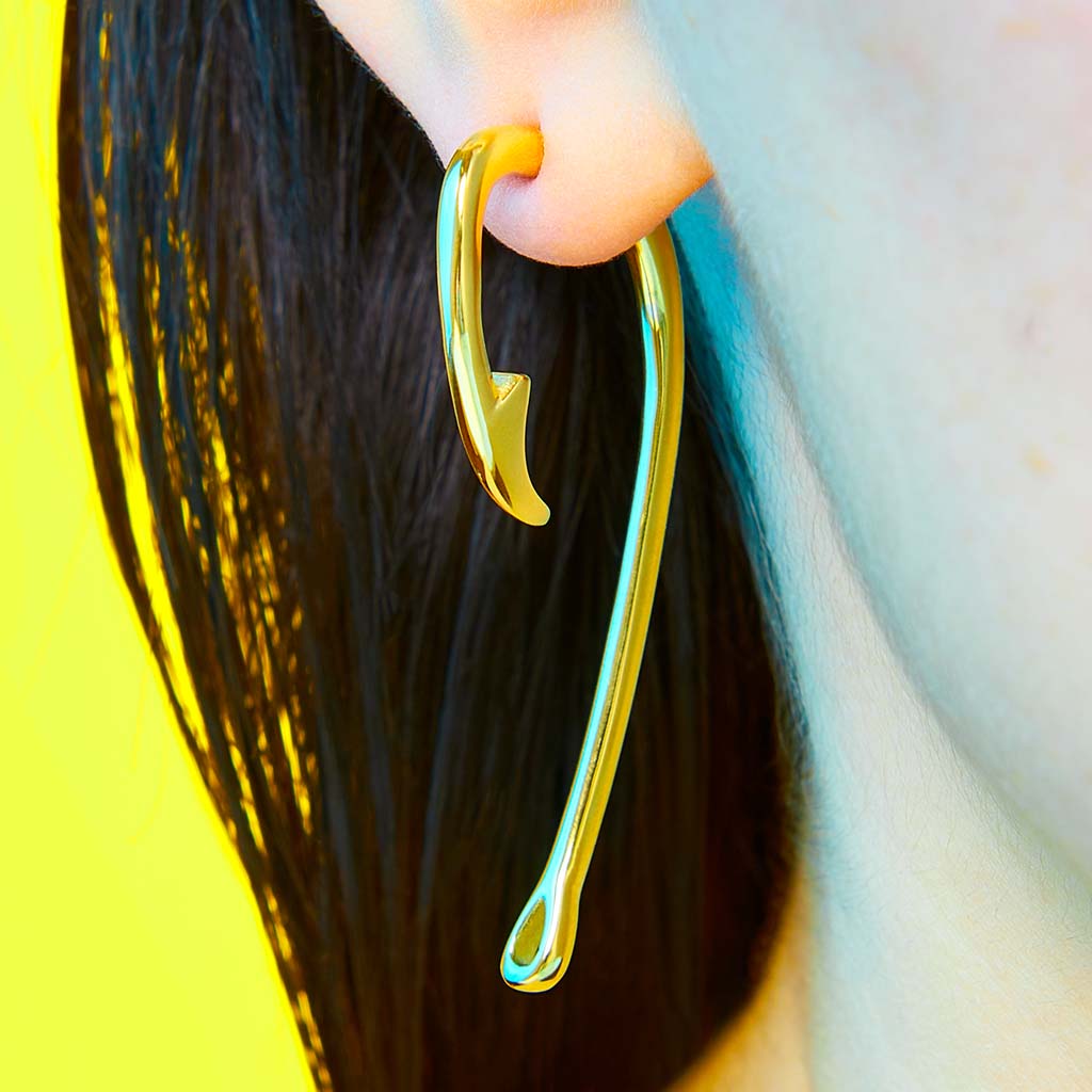 Fish Hook Earring 🎣 STUDIOCULT | Shop Now ↯