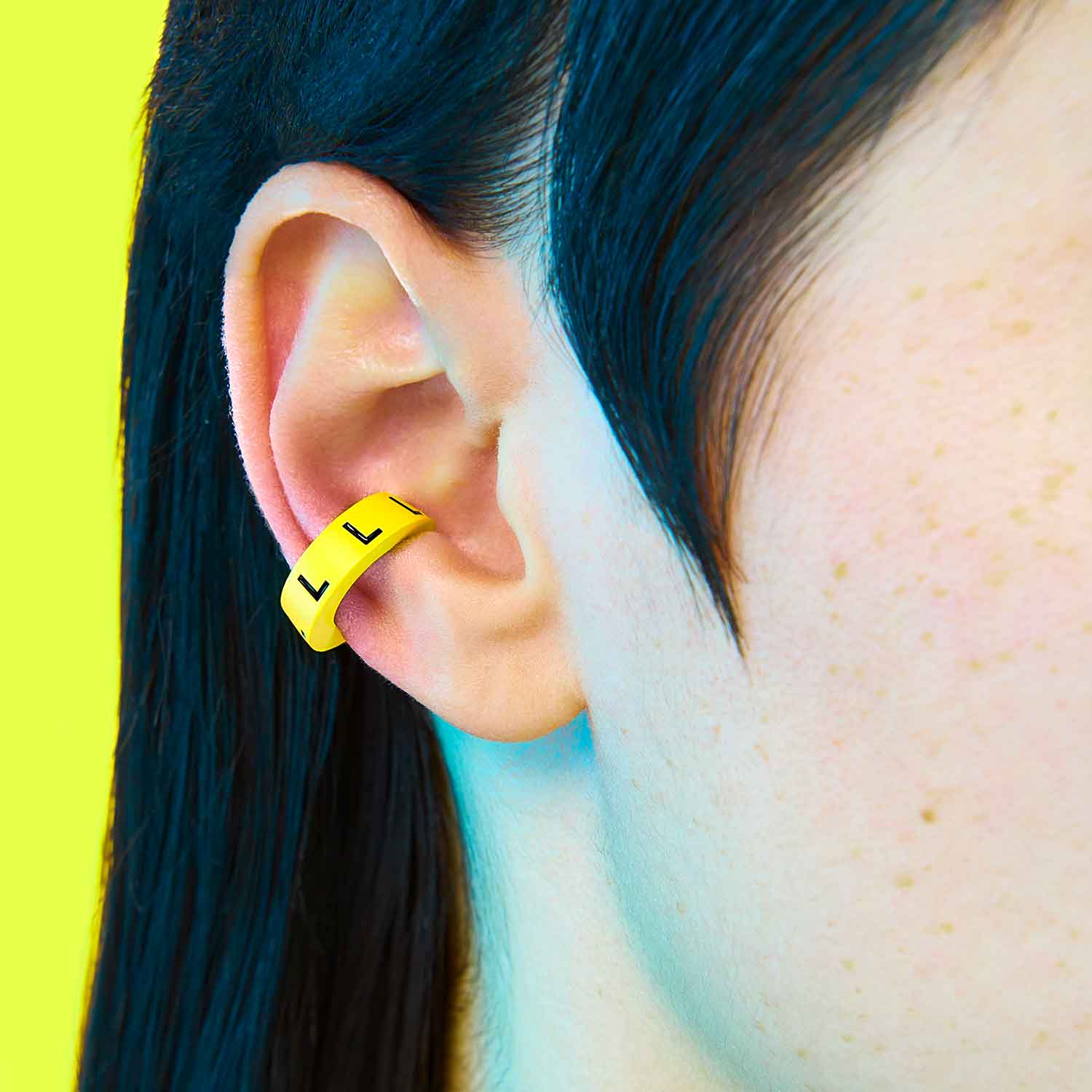 Size Ear Cuff - Yellow / L