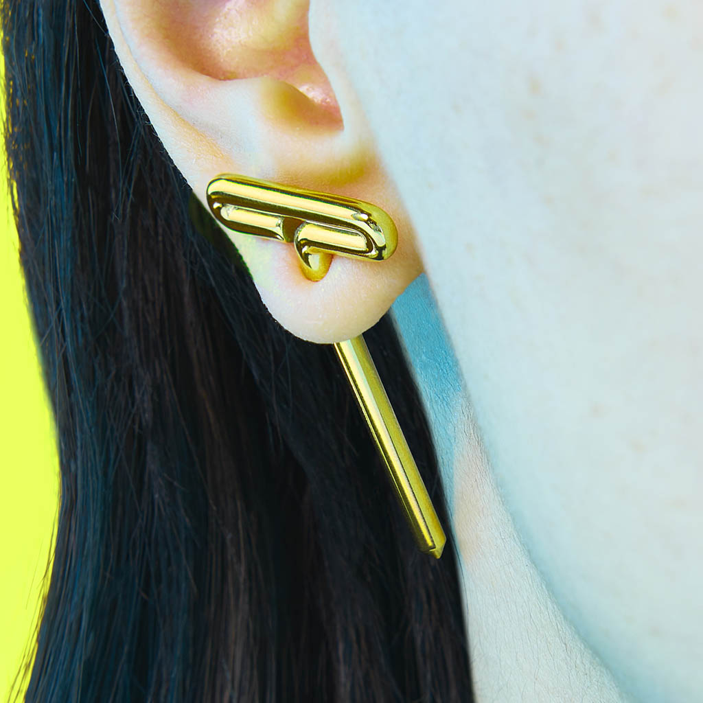 T-Pin Earring