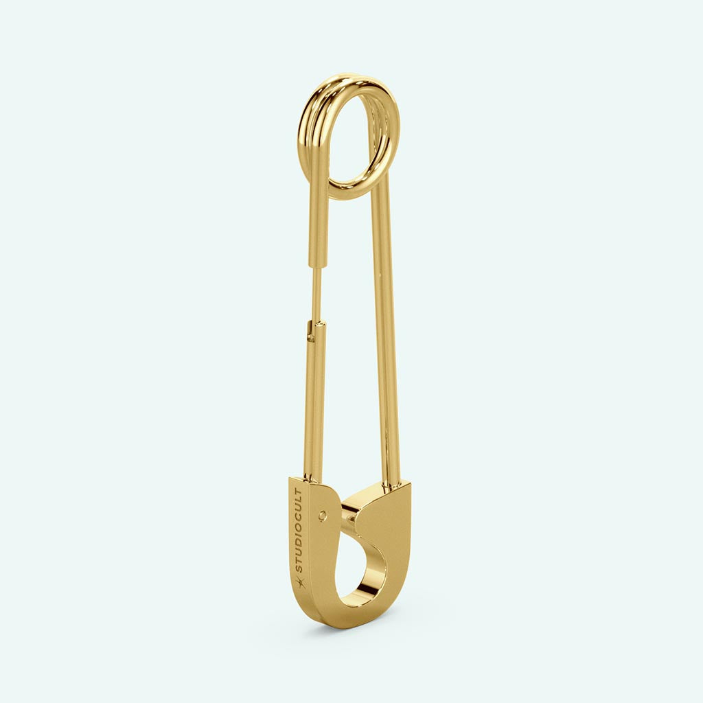 Oversized Safety Pin Earring