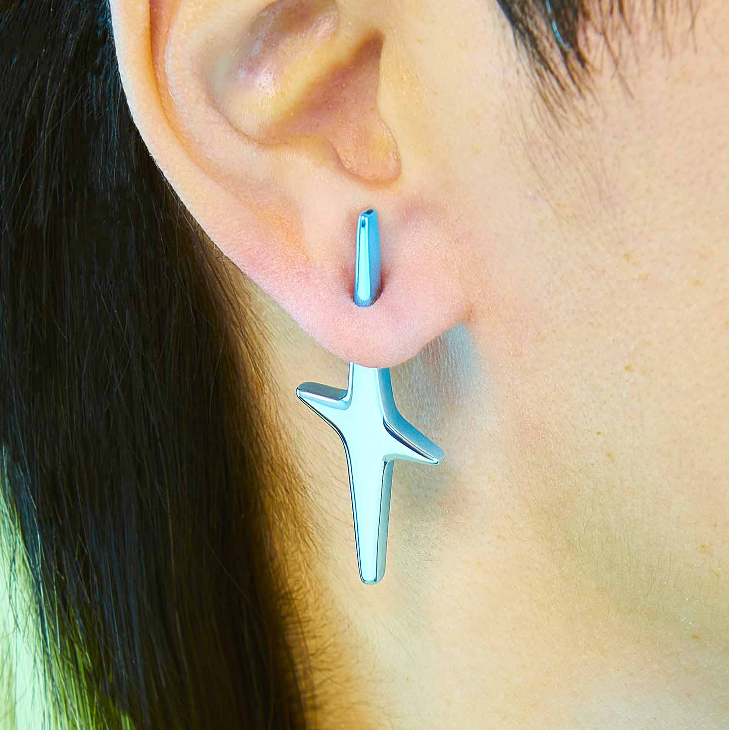 Mini Pierced Star Earring