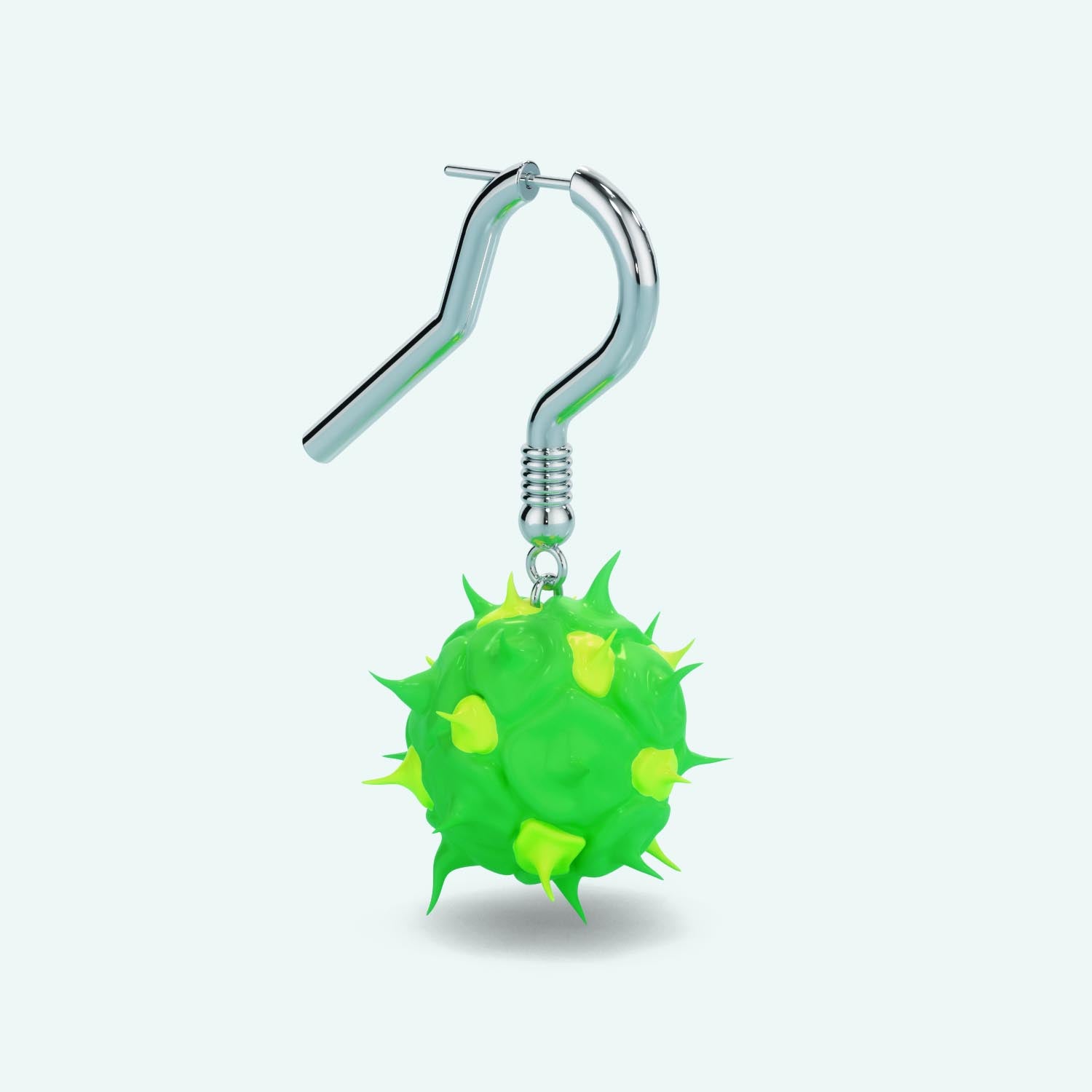 Oversized Spike Ball Earring / LemonLime 🍋 STUDIOCULT Shop Now ↯