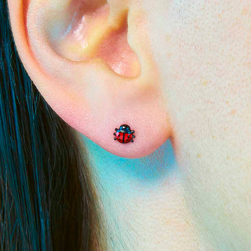 Ladybug Stud Earring 🐞 STUDIOCULT | Shop Now ↯
