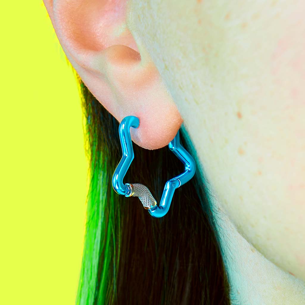 Mini Star Carabiner Earring