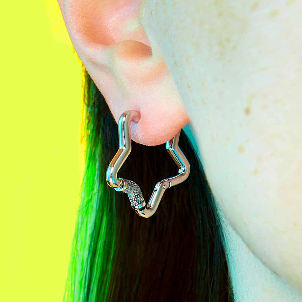 Mini Star Carabiner Earring