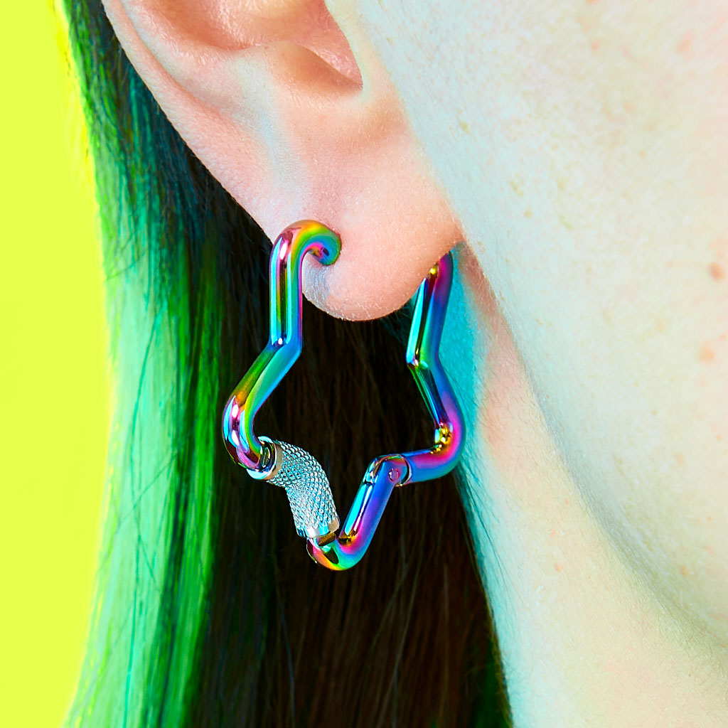 Star Carabiner Earring