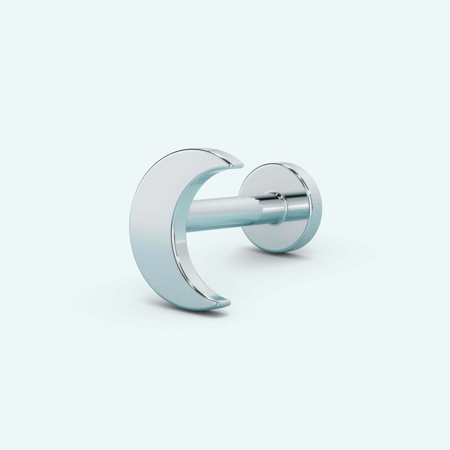 Moon Flat Back Earring