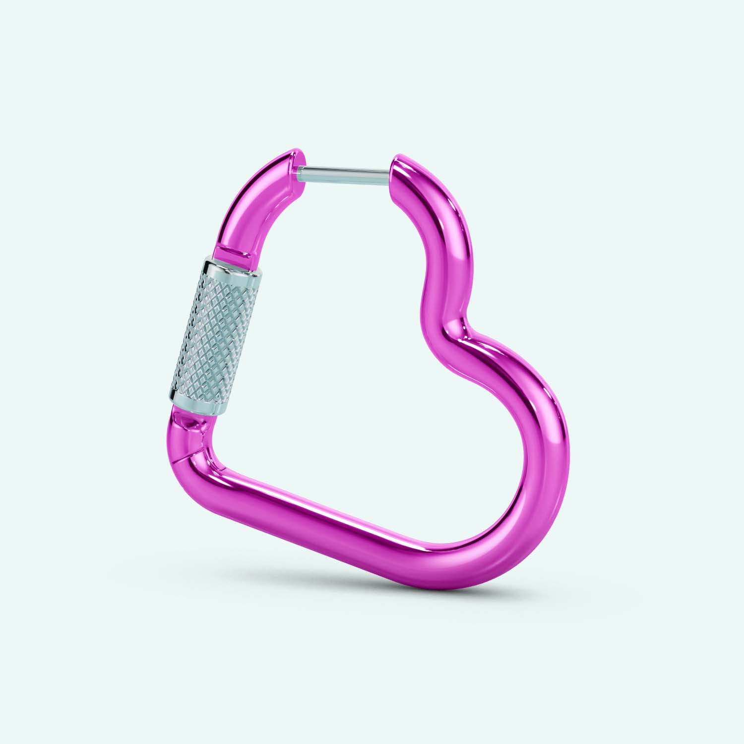 Heart Carabiner Earring