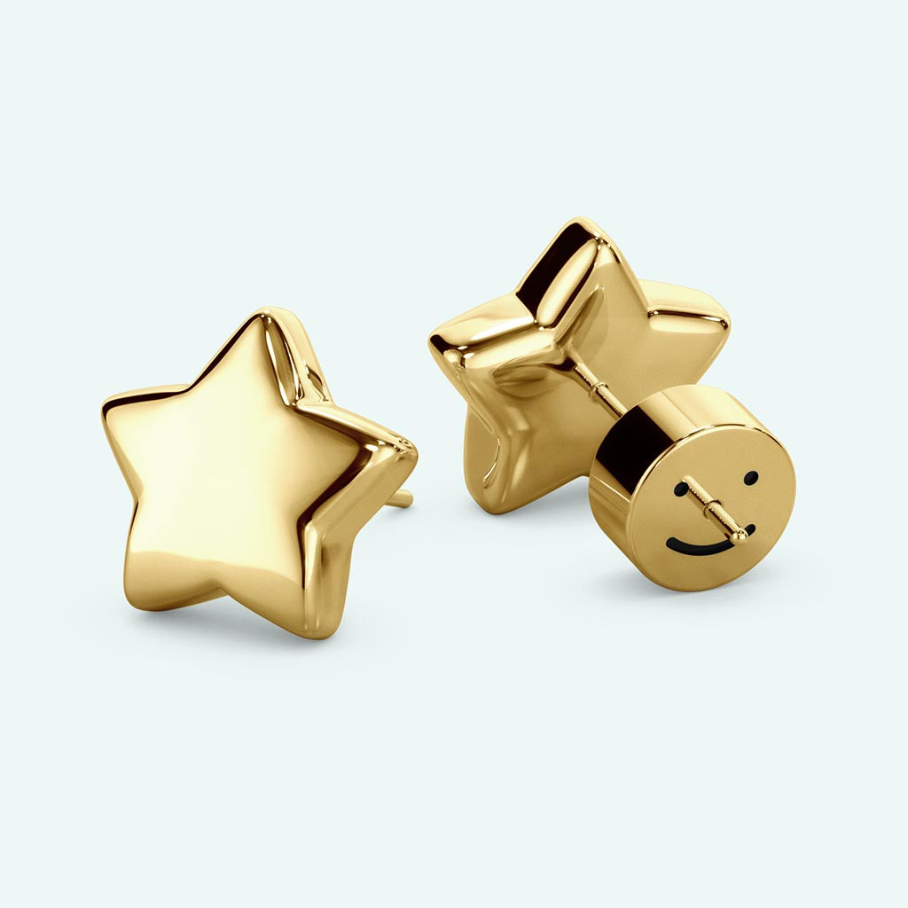 Puffy Star Stud Earrings ⭐️ STUDIOCULT | Shop Now ↯