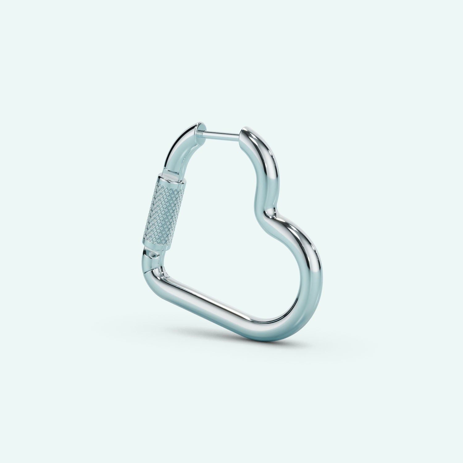 Mini Heart Carabiner Earring