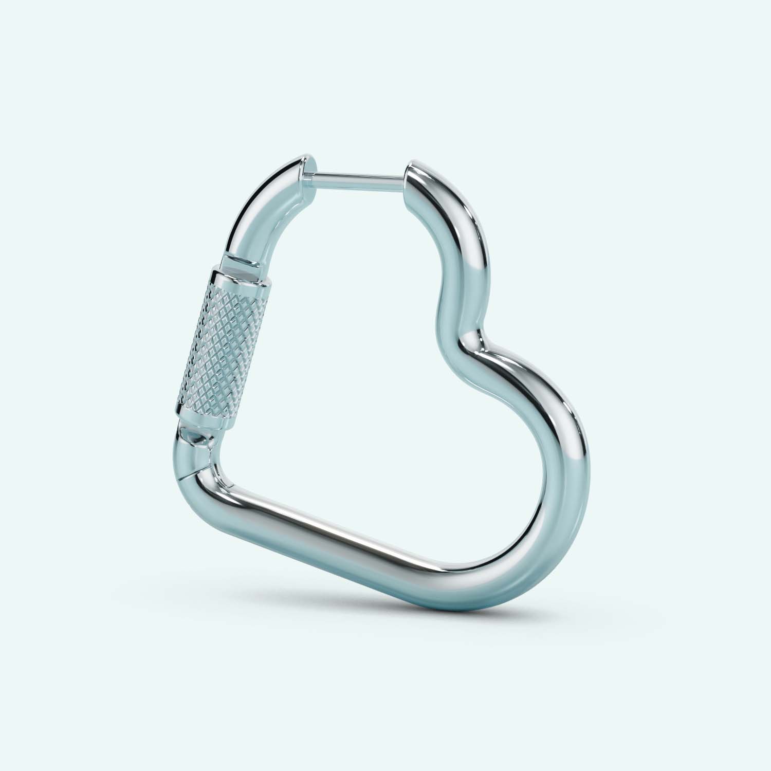 Heart Carabiner Earring