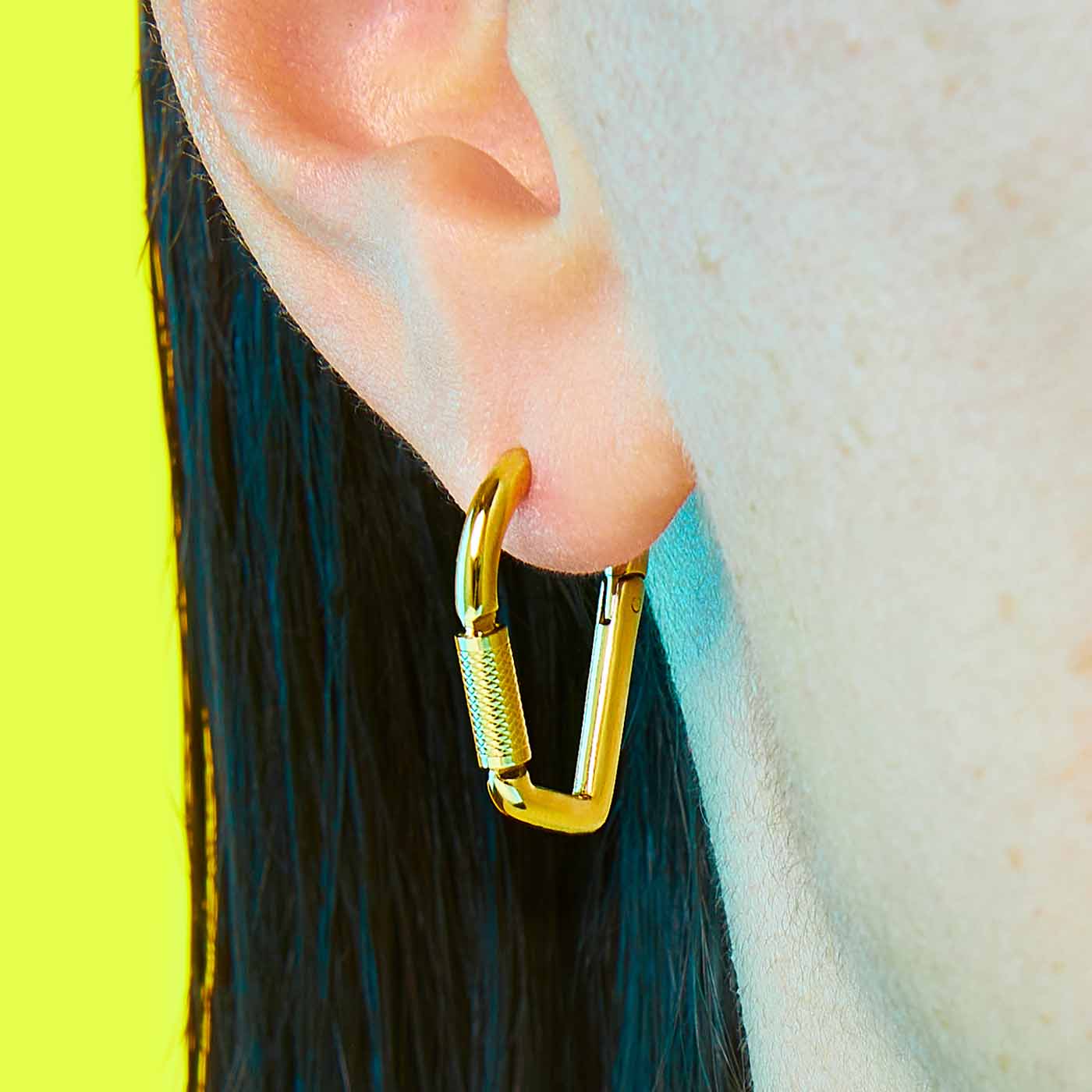 Mini Carabiner Earring