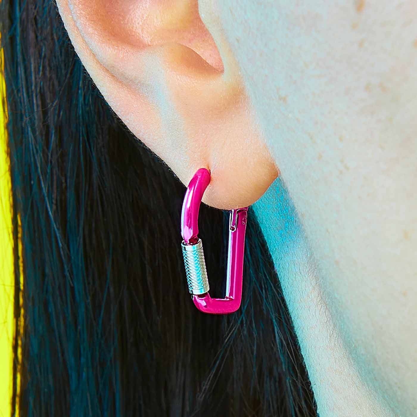 Mini Carabiner Earring