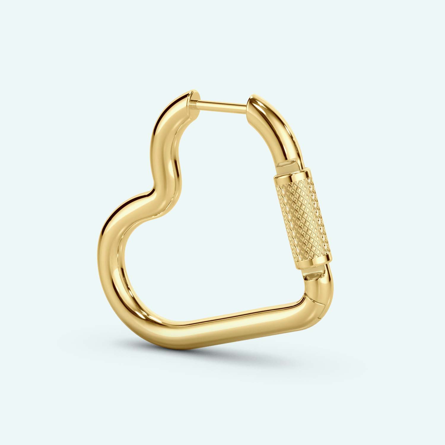 Mini Heart Carabiner Earring