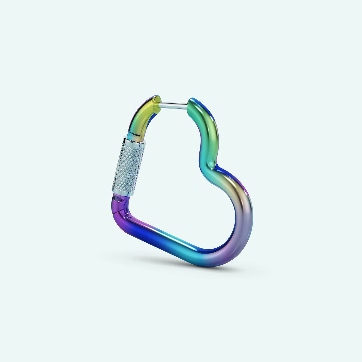 Mini Heart Carabiner Earring
