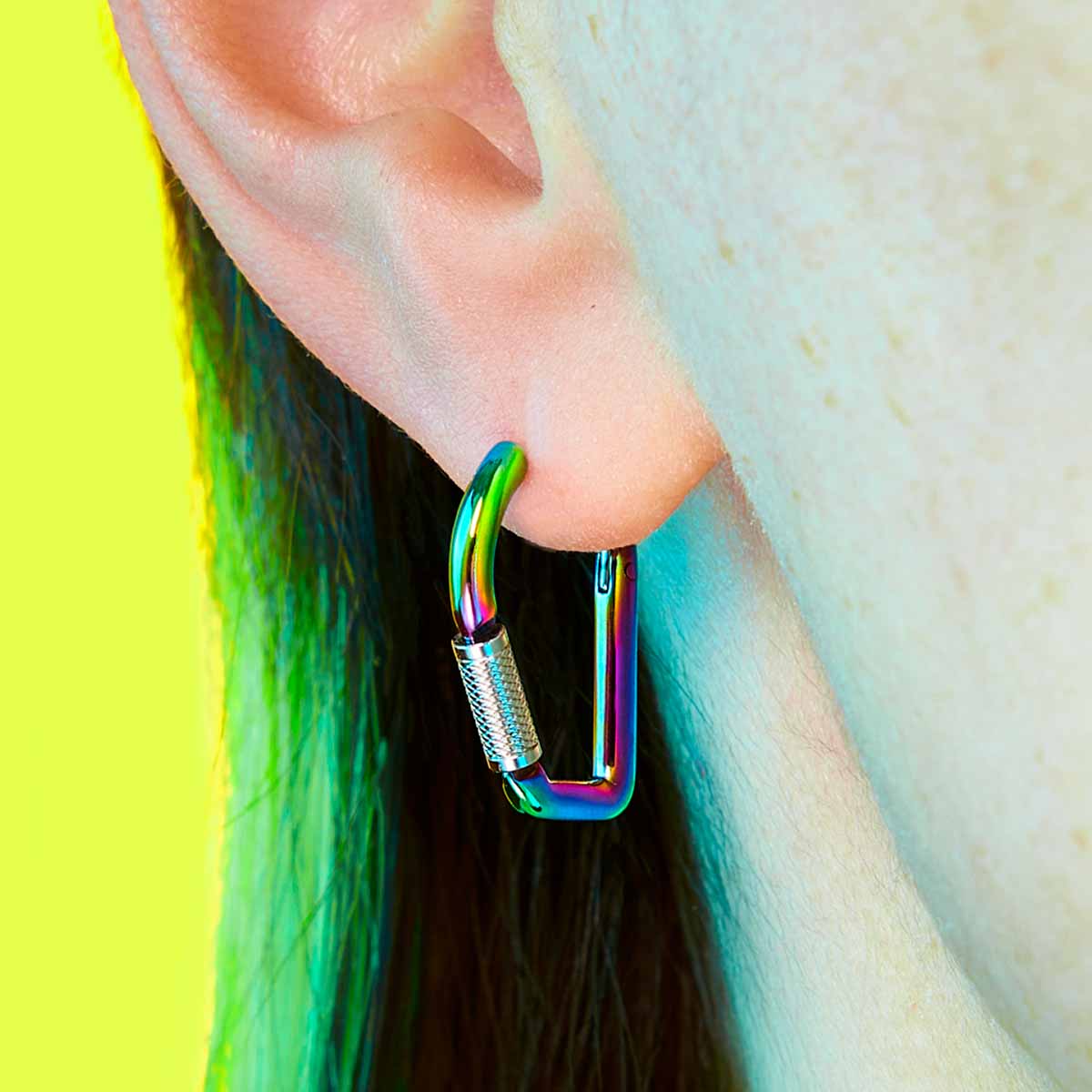 Mini Carabiner Earring