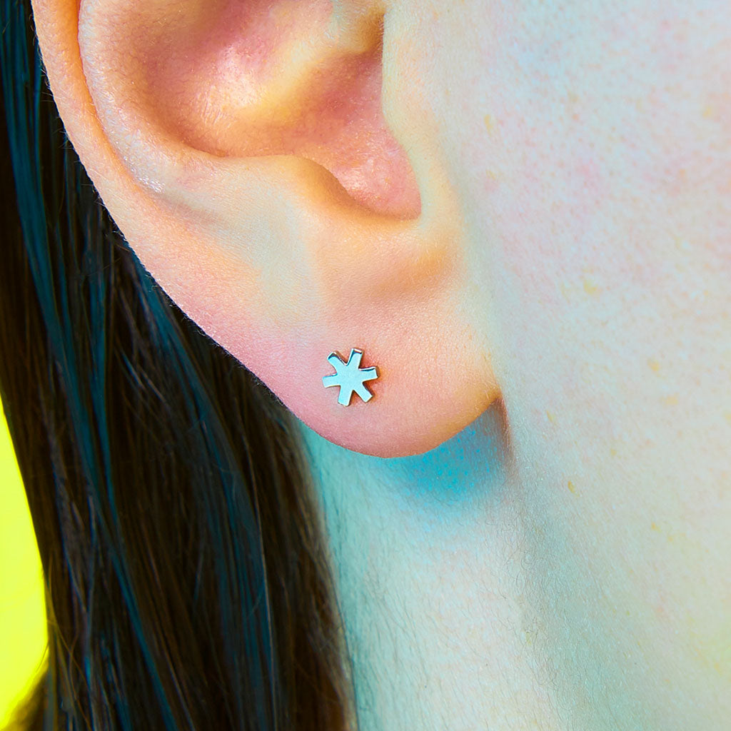 Asterisk Flat Back Earring ✱ STUDIOCULT | Shop Now ↯
