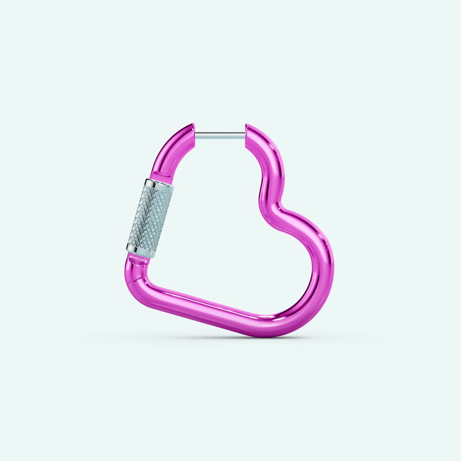 Mini Heart Carabiner Earring