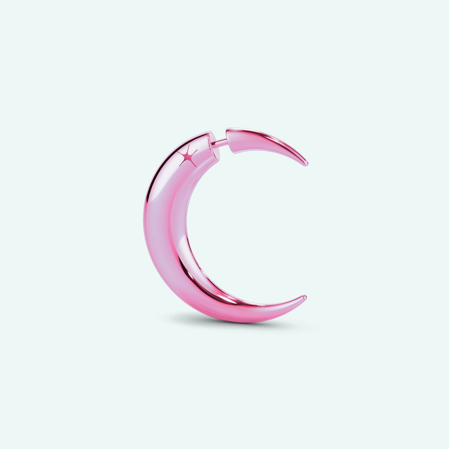 Mini Pierced Moon Earring