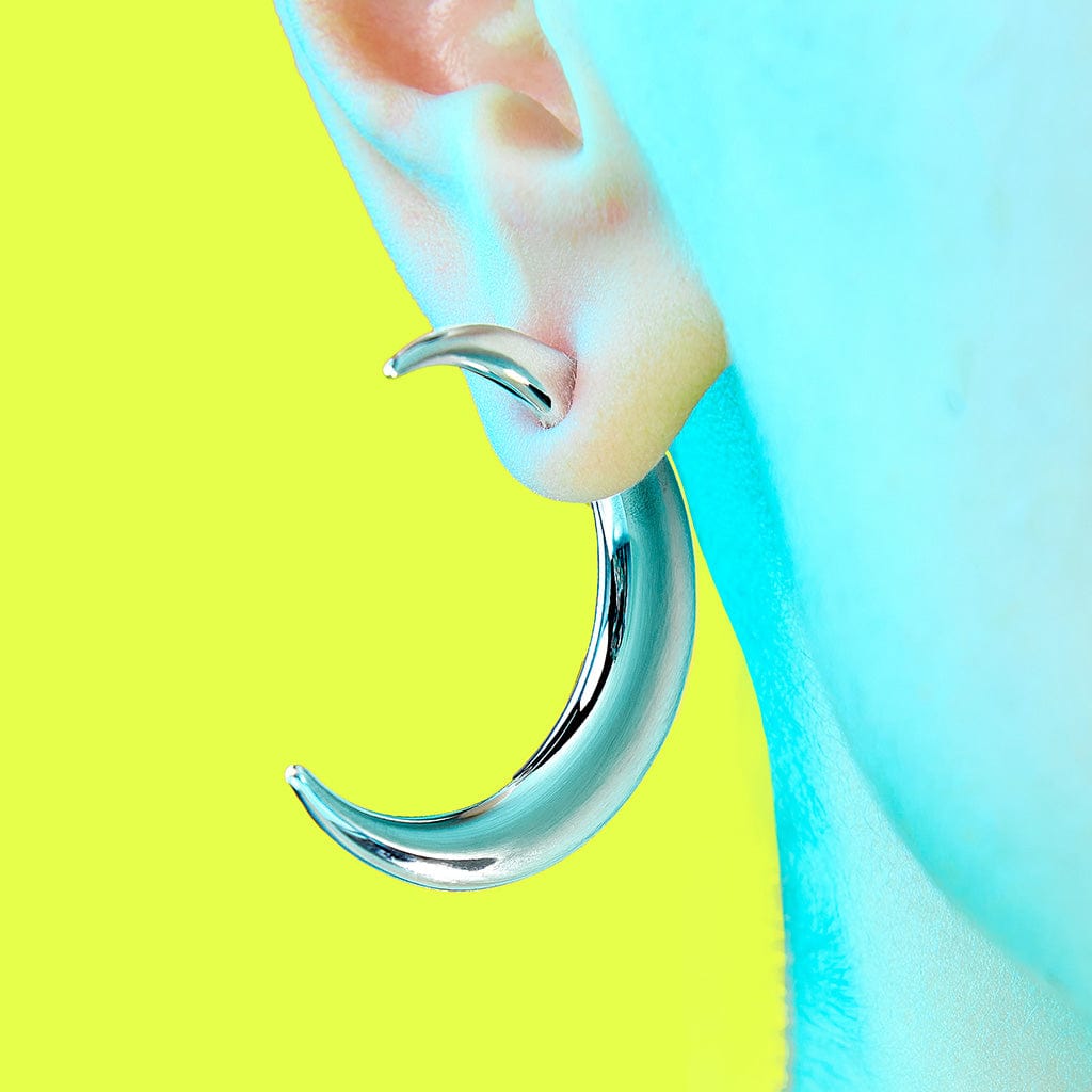 Pierced Moon Earring