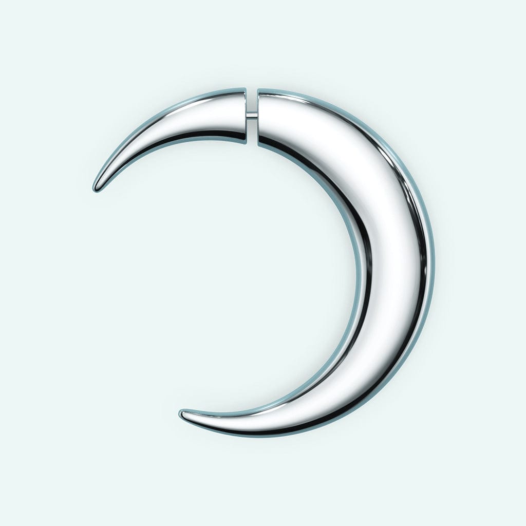 Pierced Moon Earring