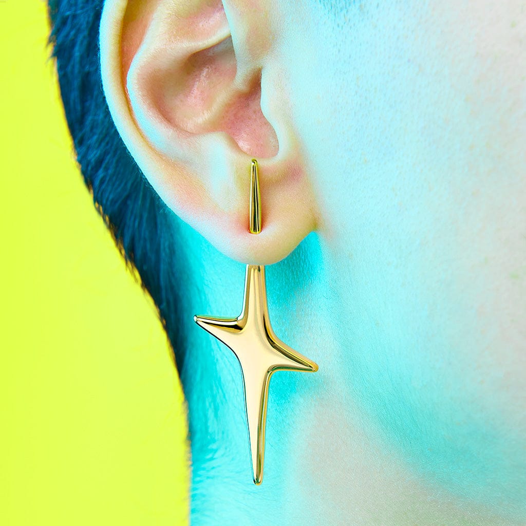 Pierced Star Earring