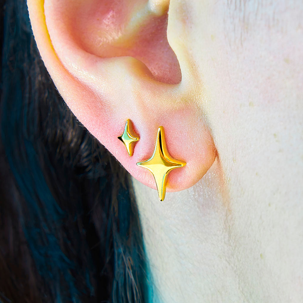 Studio Cult Gold Flame shops Earrings